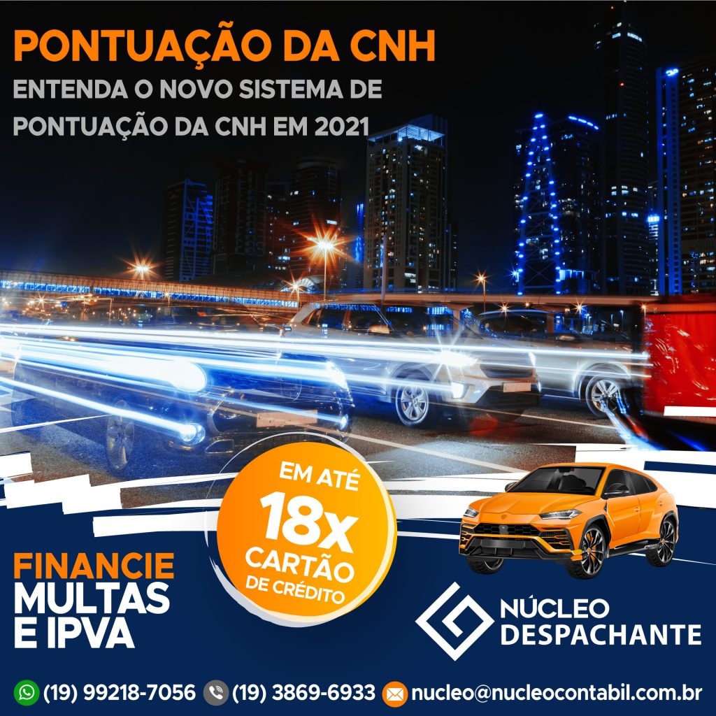 Pontuação CNH 2021 - Valinhos / SP