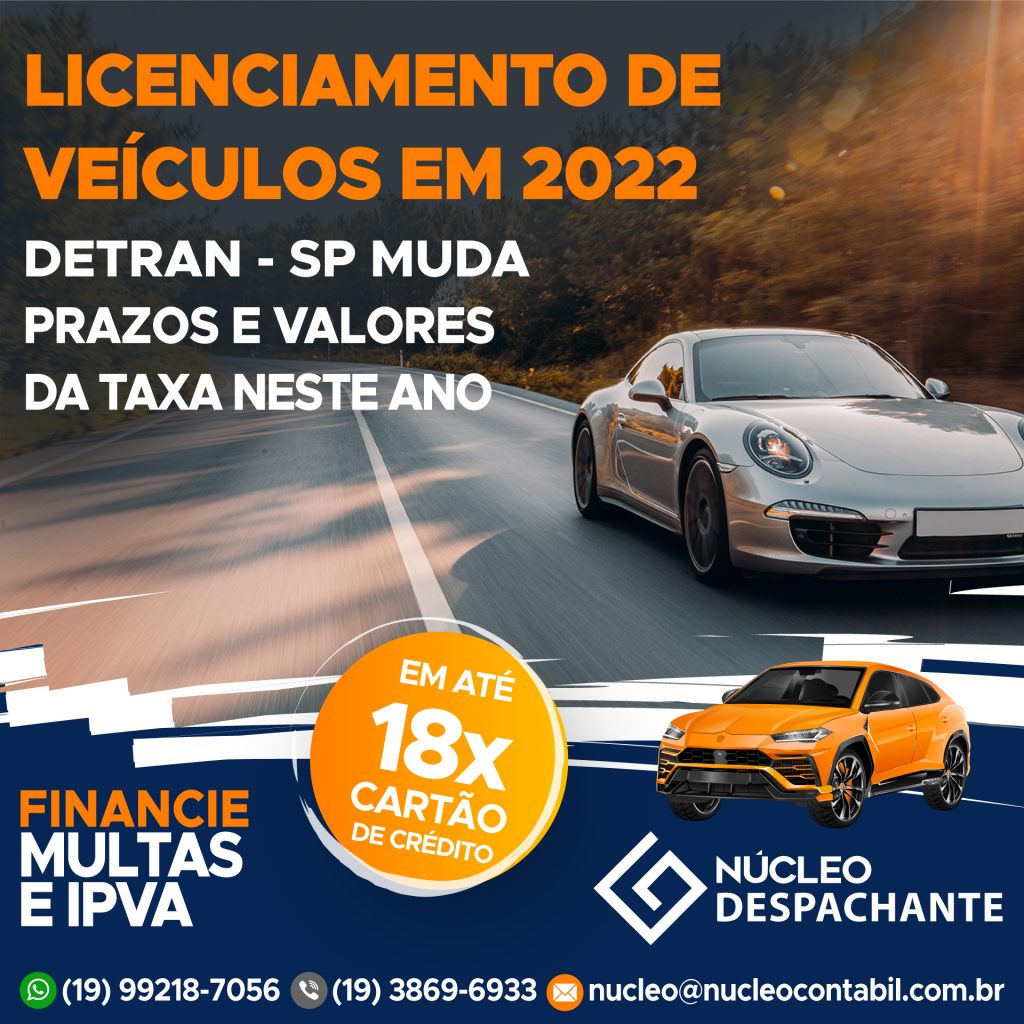 Detran-SP muda prazo para licenciamento de veículos em 2022