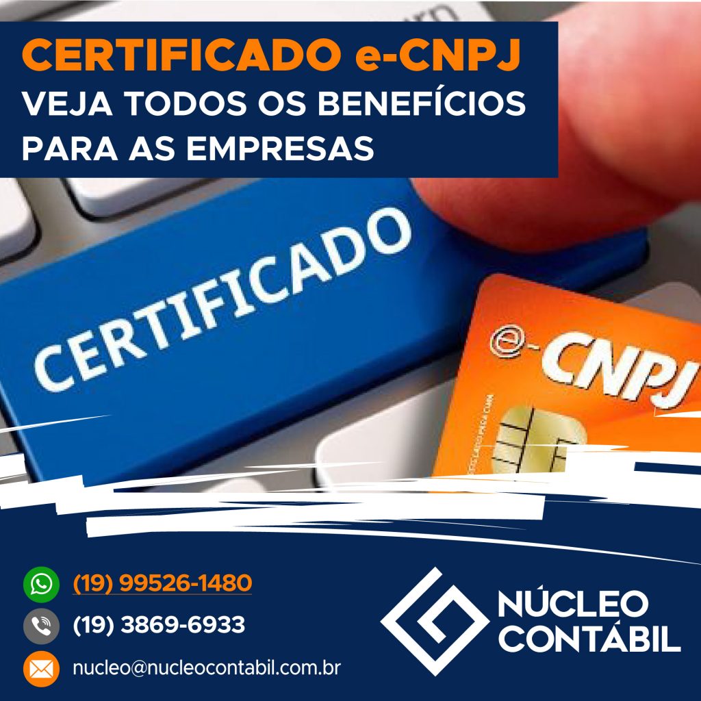 Certificado e-CNPJ veja os benefícios para as empresas